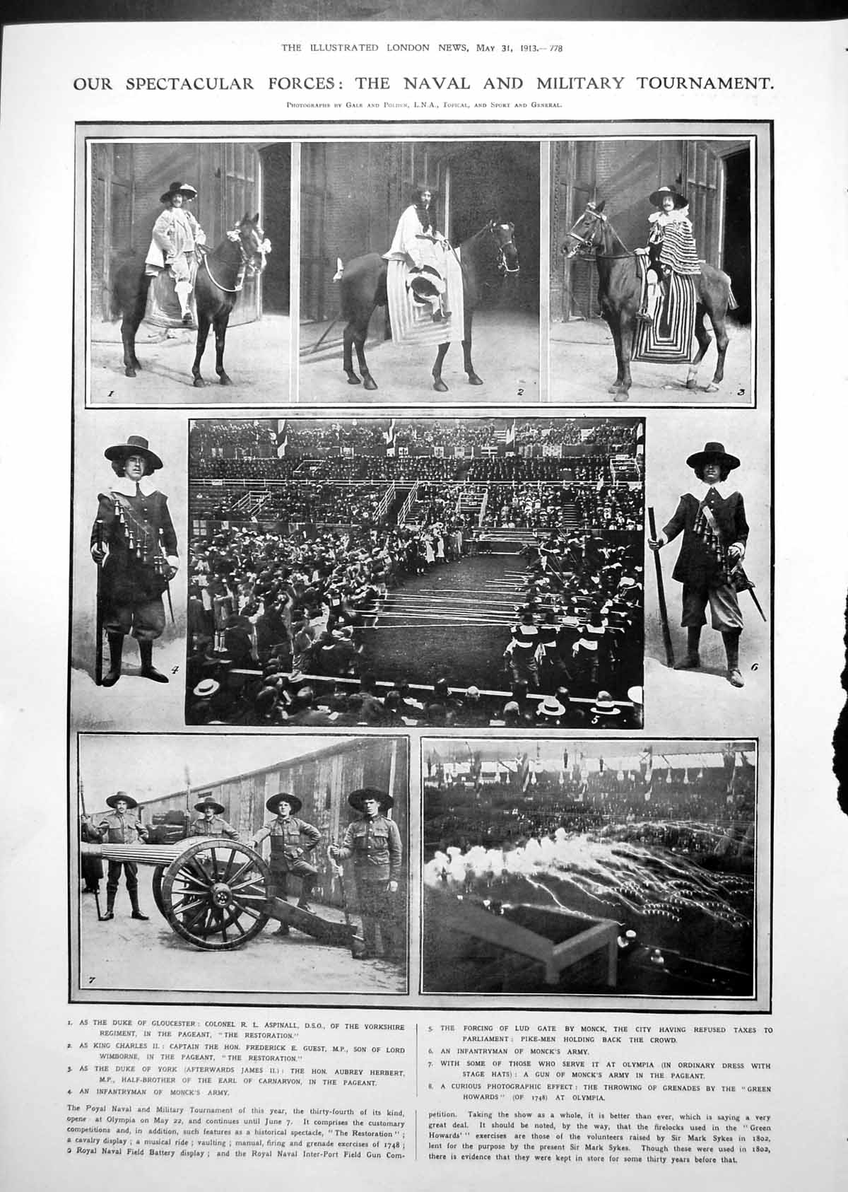 Old Naval Military Tournament Tango Tea Paris Steps Illustrated 1913 20th