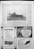 Old Antique Print Last Battle Cruiser? Queen Mary Lying Off The Tyne 1913 20th