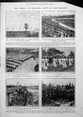Antique Print Opening German Grunewald Stadium Suffragettes Portraits 1913 20th