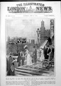 Old Royal Visit Eton College Gifts Her Majesty King Queen Banners 1913 20th