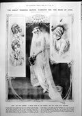 Antique Print Bridal Dress The Moment Latest High Coiffures Hairstyles 1913