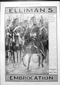 Antique Print Elliman'S Embrocation Horses Advert North Wales Holidays 1913