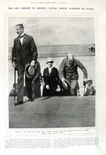 Original Old Vintage Print 1917 Italy Port Constantine Yacht Canada Siers Gun
