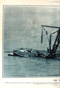 Original Old Vintage Print 1917 German Submarines War Ship Musee Leblanc Baden