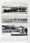 Original Old Vintage Print 1917 Aldershot Canada Siers War College Green Dublin