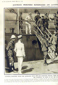 Original Old Vintage Print 1917 Austrian BlindfPrisoners Italy Ship War Price