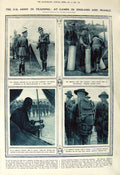 Original Old Vintage Print 1917 America Army England Aldershot War Observatory