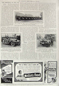 Old Vintage Print 1917 Austin Motor Buses Work Northfield Chilton Cycle 20th