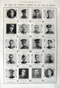 Original Old Vintage Print 1917 War Honour Gould Mills Berry Rice Maton Fashion