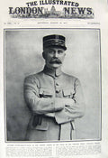 Old Vintage Print 1917 General Petain France Major-General Trenchard War 20th