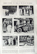 Original Old Vintage Print 1917 W.A.A.C. War France American Siers Sammy Poilus