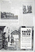 Old Vintage Print 1917 Aeroplane Engine War Mansion Brooklands Leigh Lawn 20th