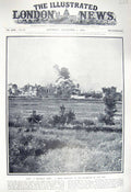 Original Old Vintage Print 1917 Lens Prussian Bomb War King Albert Aldershot