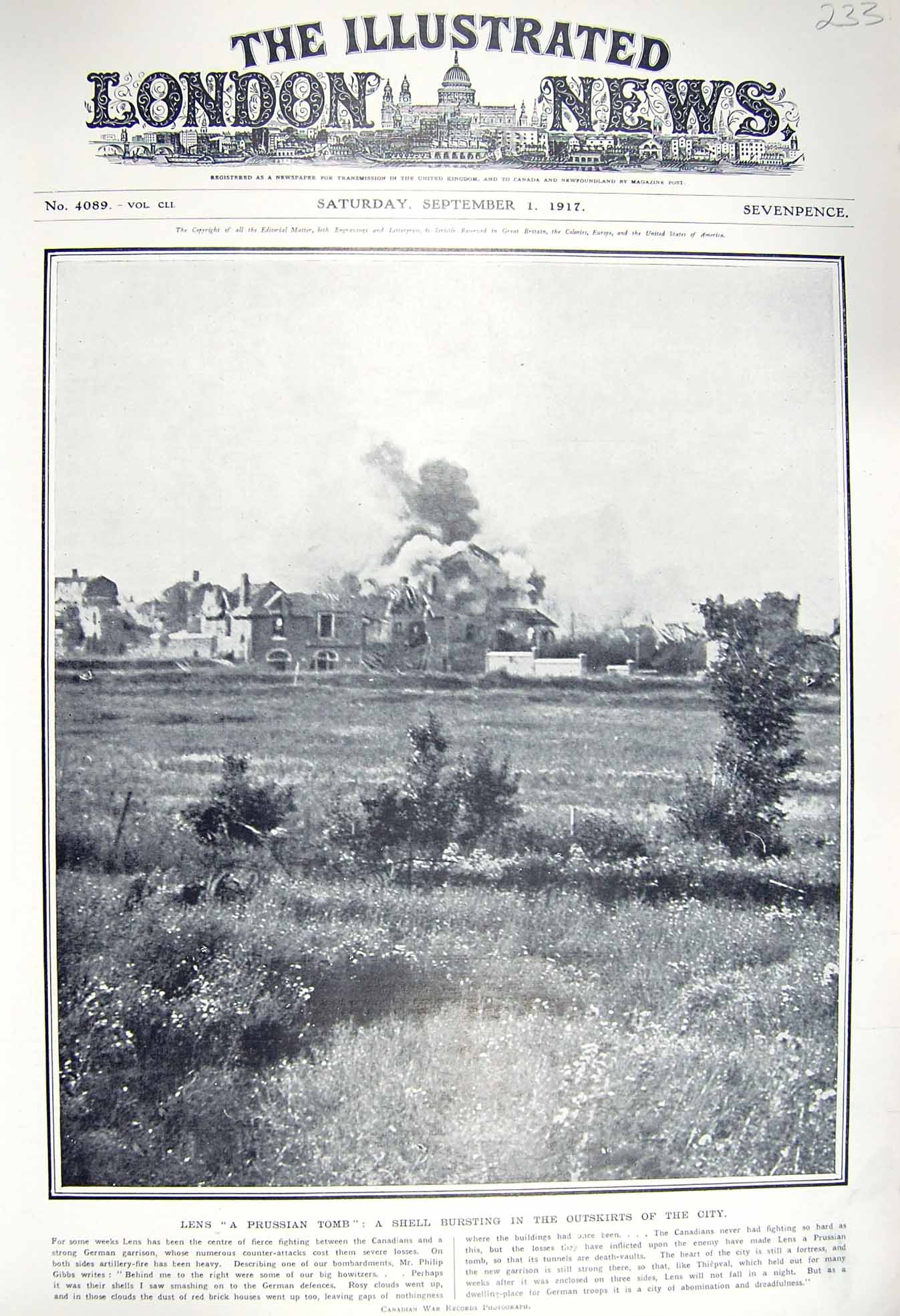 Original Old Vintage Print 1917 Lens Prussian Bomb War King Albert Aldershot