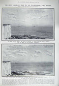 Old Vintage Print 1917 Kent Air Raid War German Aeroplanes Gotha Prisoner 20th