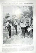 Original Old Vintage Print 1917 King Roumania Averescu War Indian Moslem Mosque