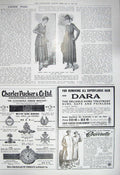 Original Old Vintage Print 1917 Pretty Frocks Laura Lula Fashion Charles Packer