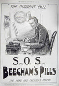 Original Old Vintage Print 1917 Advertisement Beechams Pills Home Remedy London