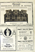 Old Vintage Print 1917 Harrods Furniture Players Cigarettes Price Lights 20th