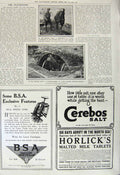 Original Old Vintage Print 1917 War Western Front New Zealand Howitzer Battery