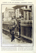 Old Vintage Print 1917 General Ludendorff Hindenburg War Theatre Armees 20th