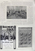 Original Old Vintage Print 1917 Paris War Blighty Britih Siers Lily Butler 20th
