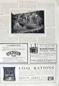 Original Old Vintage Print 1917 War Western Front Ypres-Comines Canal Fur Store
