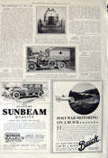 Original Old Vintage Print 1917 Fiat Racing Car America Glory Hancock Nurse War