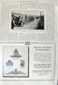 Original Old Vintage Print 1917 France Siers Marne War Heavy Position Gun 20th