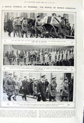 Original Old Vintage Print 1917 Funeral Windsor Prince Christian Albert Mushaid