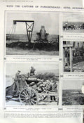 Old Vintage Print 1917 Passchendaele Guns War Gun-Hospital Canada Weapons 20th