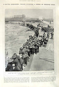 Original Old Vintage Print 1917 Australian Siers Battle Messines Terrain Bath