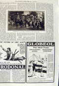 Original Old Vintage Print 1917 Territorials Siers War India War Hill District