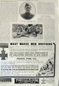 Original Old Vintage Print 1917 Canadian Officer War Western Front Howitzer Gun