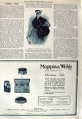 Old Vintage Print 1917 Skunk Furs Cristina Shoolbred Mappin Webb London 20th