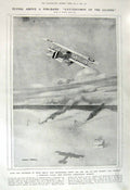 Original Old Vintage Print 1917 Ships Fog Seaplane War Brazil Germany Barboss
