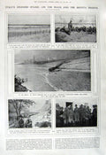 Old Vintage Print 1917 Brenta Tyrol Italian Army Piave Balfour Blythe Saw 20th