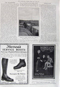 Old Vintage Print 1917 Wireless French Armoured Train War Marne Harrods 20th