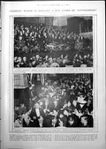 Antique Old Print President Wilson U.S. Manchester Lord Mayor'S Luncheon 191