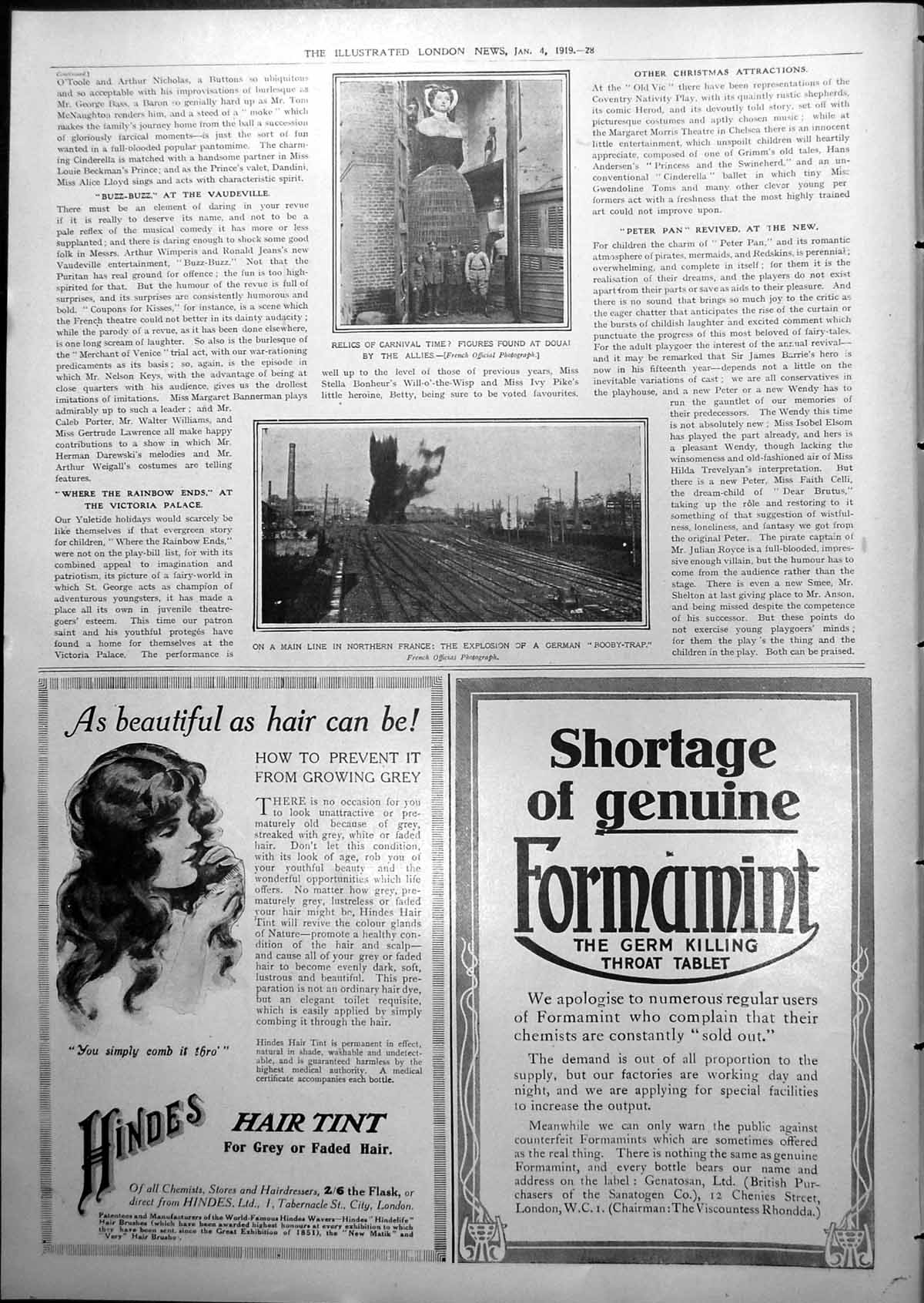 Old Relics Carnival Time Douai Explosion Booby-Trap Railway France 1919 20th