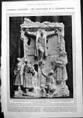 Antique Old Print Canada'S Golgotha Sculpture D Wood Kaiser'S Shelter 1919 0