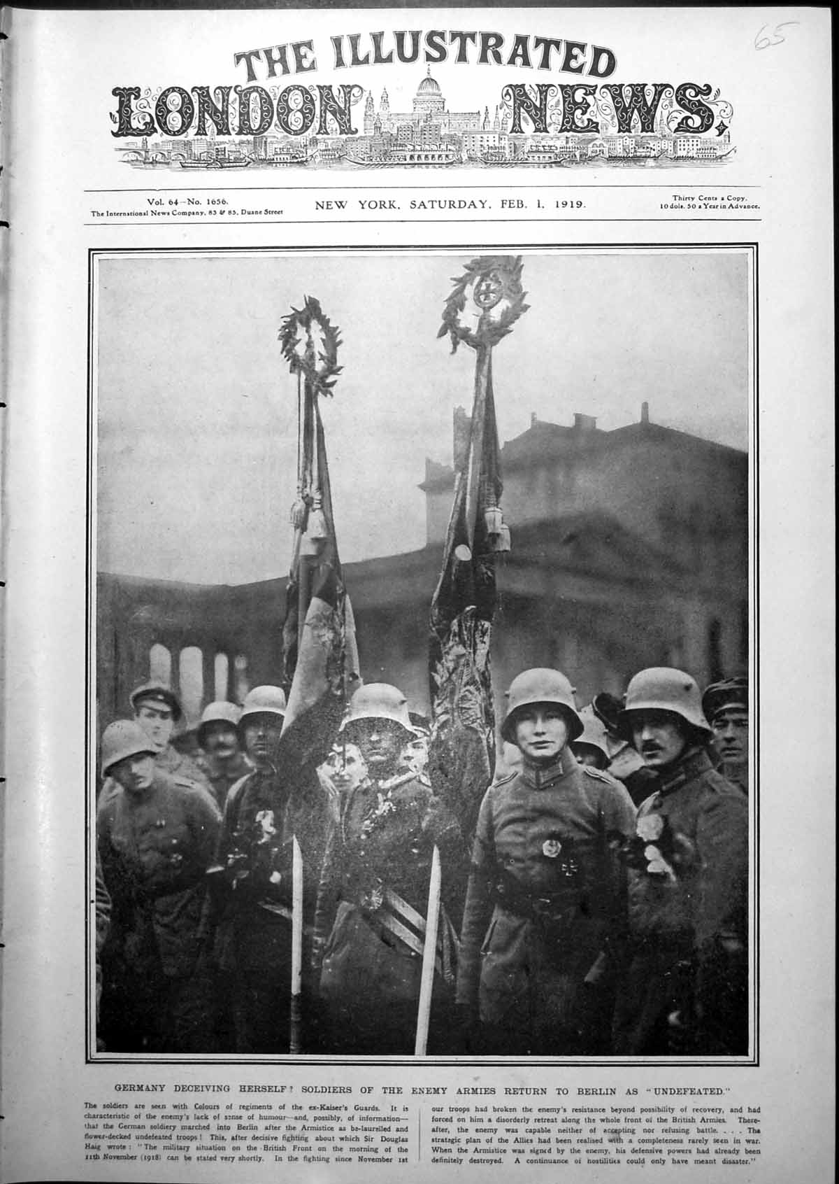 Old Siers Enemy Armies Return Berlin Late Sir Charles Wyndham 1919 0 20th