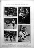Antique Print Death Hrh Prince John Aged 14 Destroyers Seen Dirigible 1919
