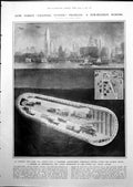 Old Print New York Sub-Hudson Scheme Sea-Lions Train Hunt Submarine 1919 20th