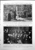 Old Print Taplow Memorial Canadians Humbert Court Martial Wireless 1919 20th