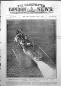 Antique Old Print Wake Mine Cutters Paravanes Troops Embarking Tilbury 1919