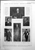 Antique Old Print Germany'S Six High Personages Delegates To Versailles 1919