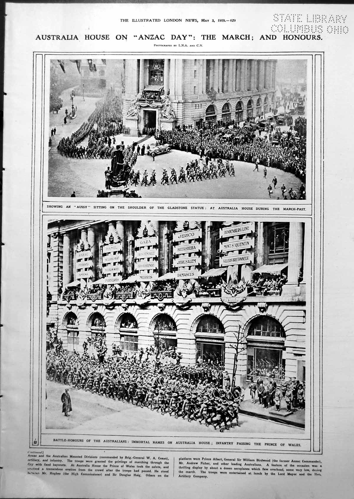 Old Australia House Anzac Day Diploma Joshua Reyns George Iii 1919 20th