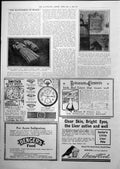 Antique Old Print Recovered Huett Effigies Millbrook Church Chancel Tomb 1919
