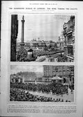 Antique Print Dominions March London King Salute Air Escort'S Photos 1919 20th